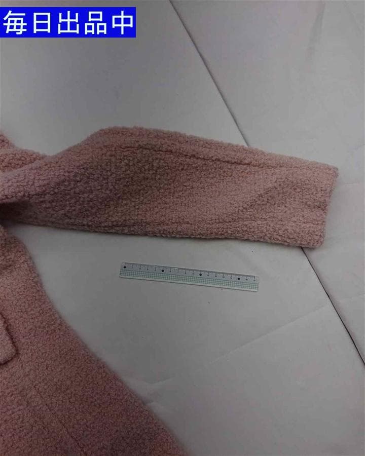 ♡ミュウミュウ ブークレウールコート ピンク系 サイズ40 レディース