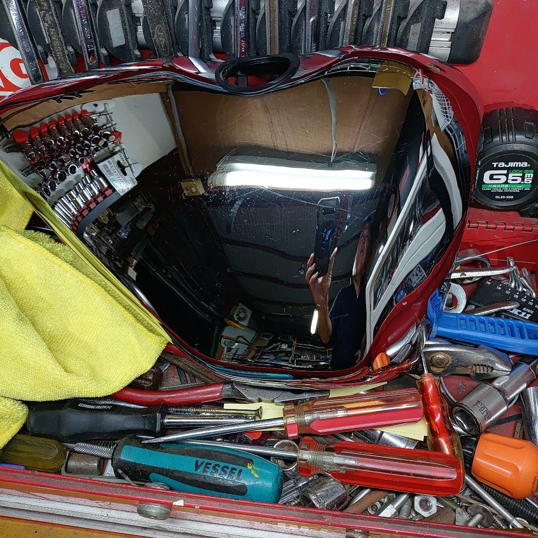 ハーレーダビットソンスポーツスターメッキオイルタンクカバー