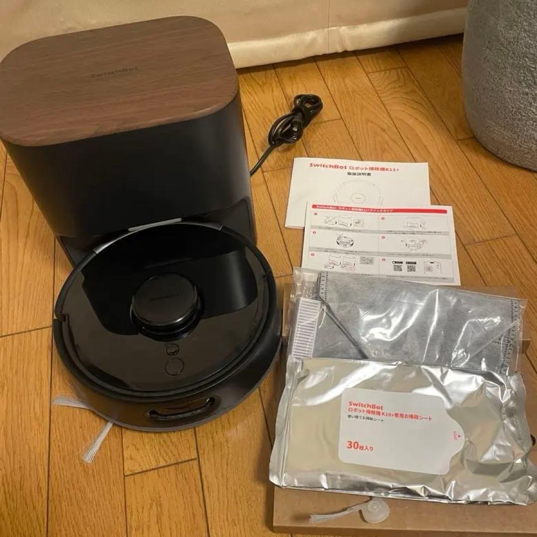 SwitchBot ロボット掃除機 K11+ ブラック