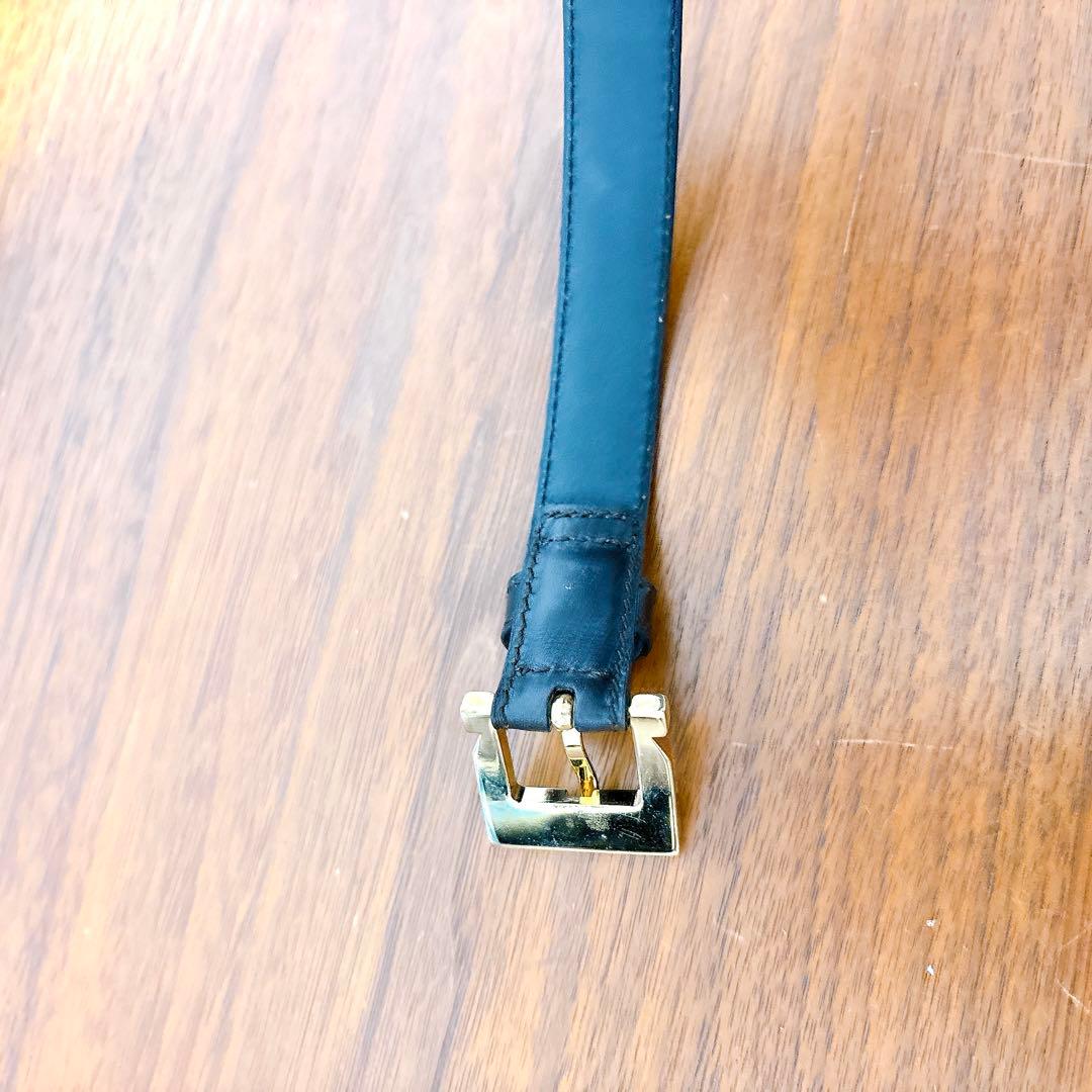 サルヴァトーレフェラガモ ゴールドバックル レザーベルト ダークブラウン