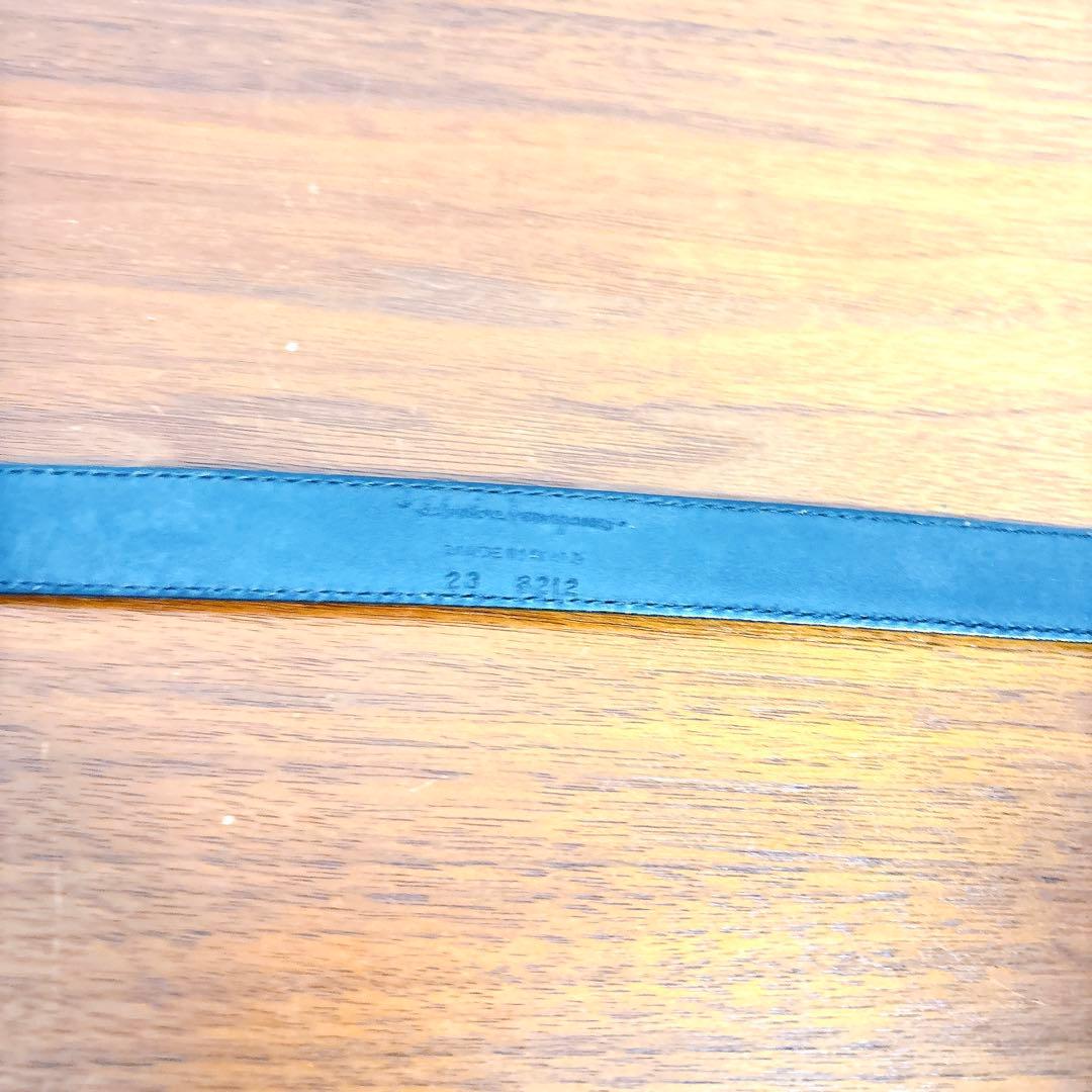 サルヴァトーレフェラガモ ゴールドバックル レザーベルト ダークブラウン