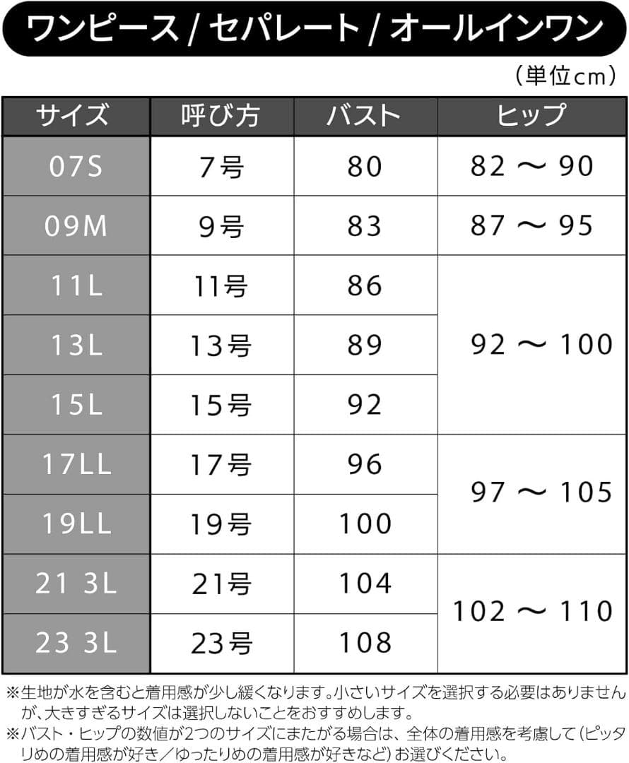 ワコールスイムウェア　オールインワン おなかシェイプ 美シルエット　13Lサイズ