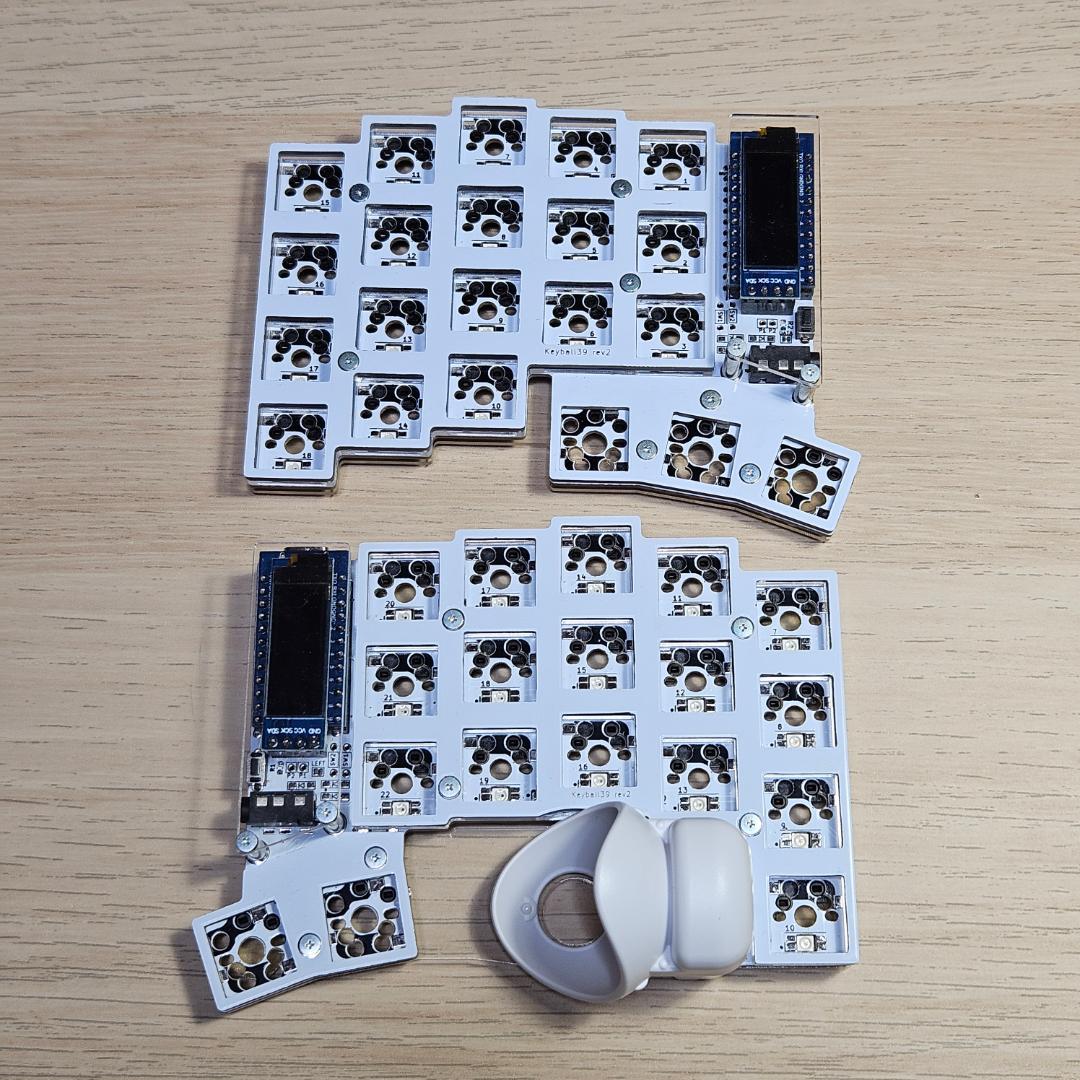 Keyball39 組み立て済み 完成品 ホワイト