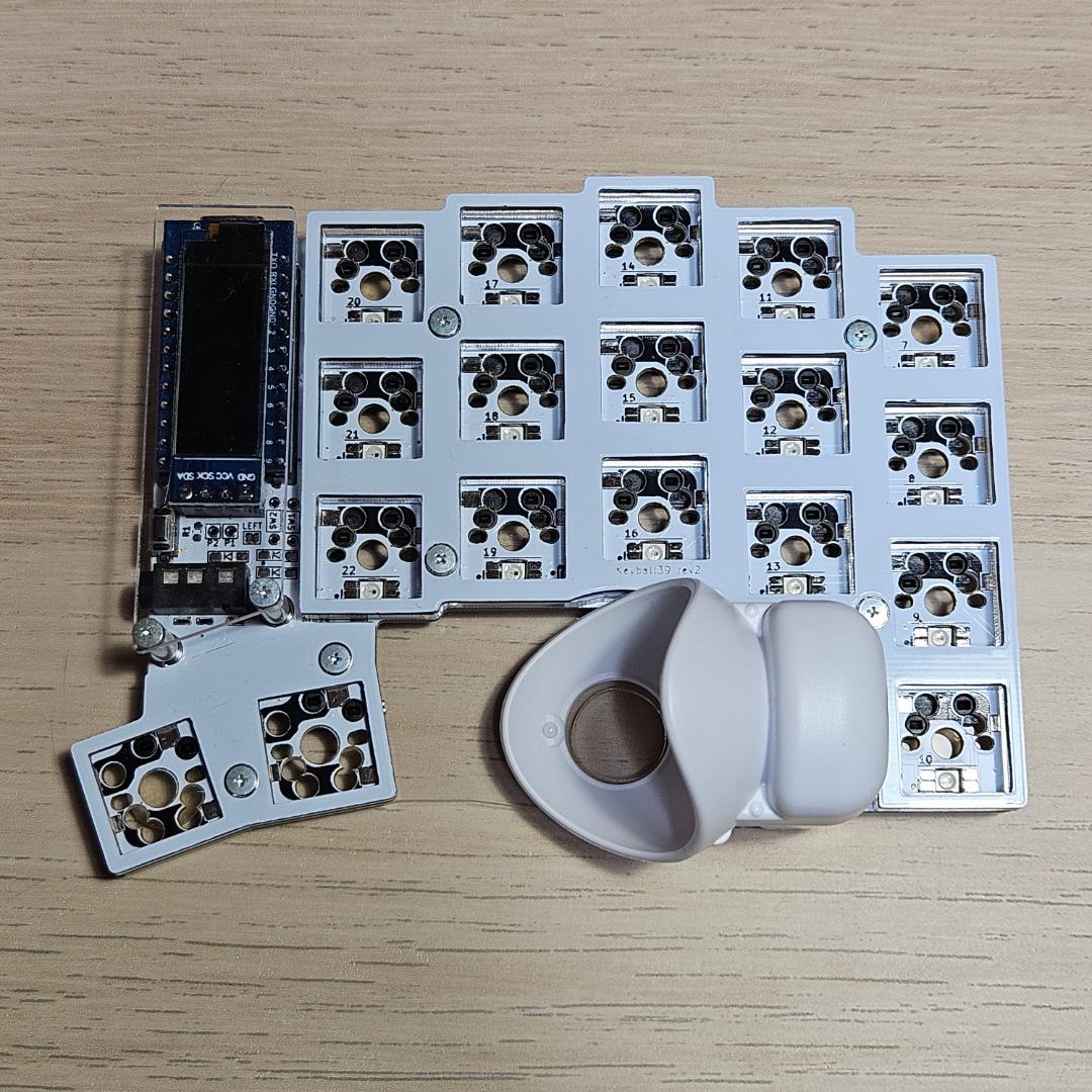 Keyball39 組み立て済み 完成品 ホワイト