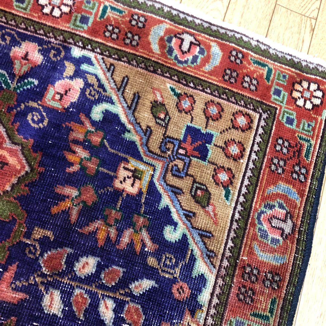 ペルシャ絨毯 ヴィンテージラグ 147×97cm 手織り オールドpersia