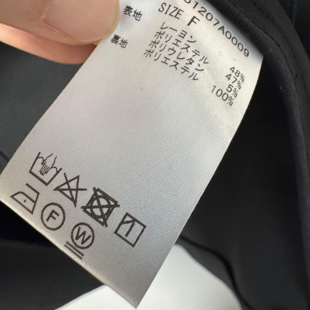 洗える Whim Gazette ダブルストレッチジャケット 黒