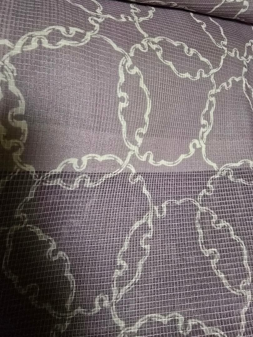 1/25 昨日より大幅値下げ 日本橋竺仙 絹紅梅 廃盤 雪輪繋ぎ 薄紫 レア