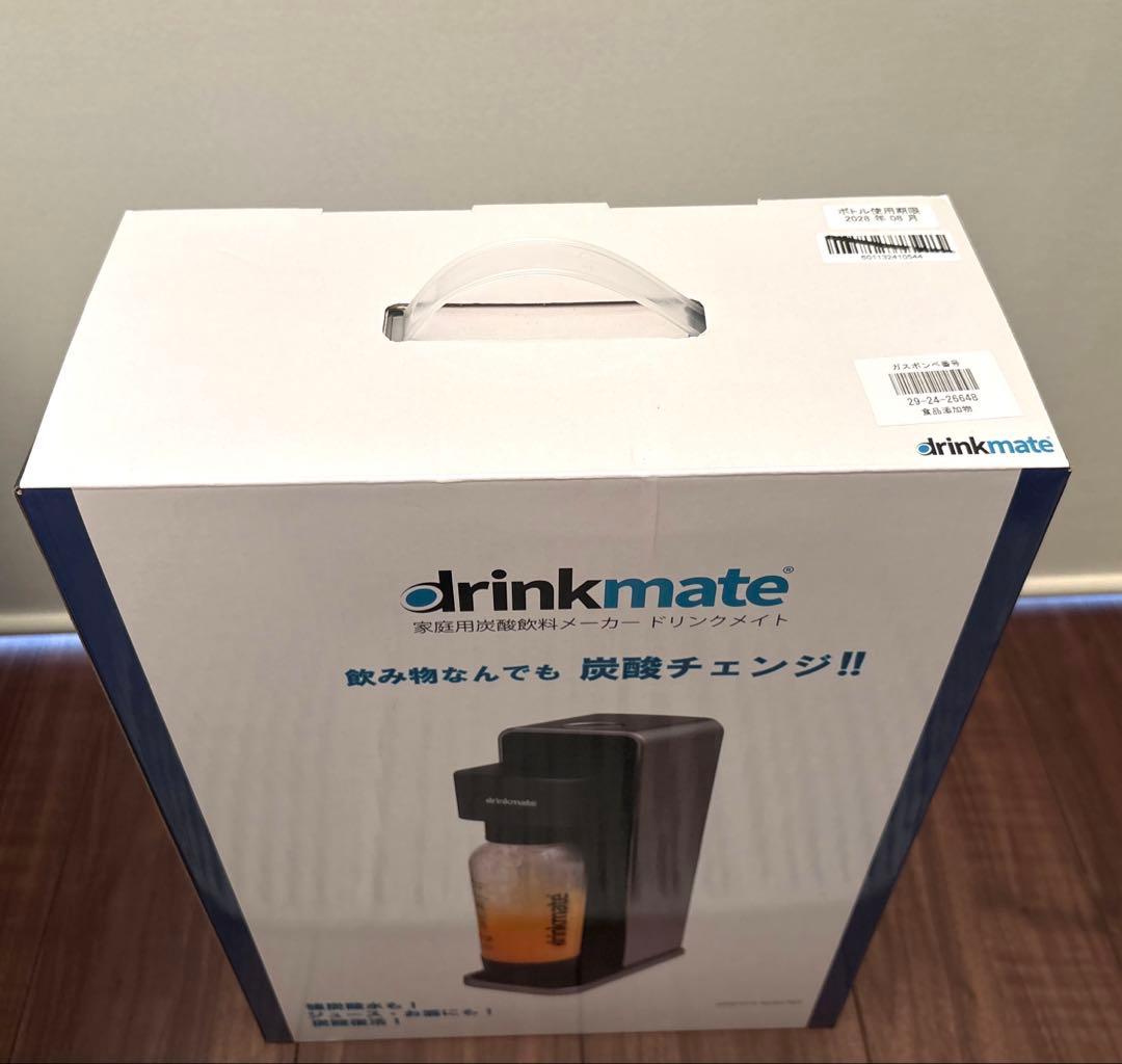 新品未開封⭐️家庭用炭酸飲料メーカー ドリンクメイト601 ブラックDRM1013
