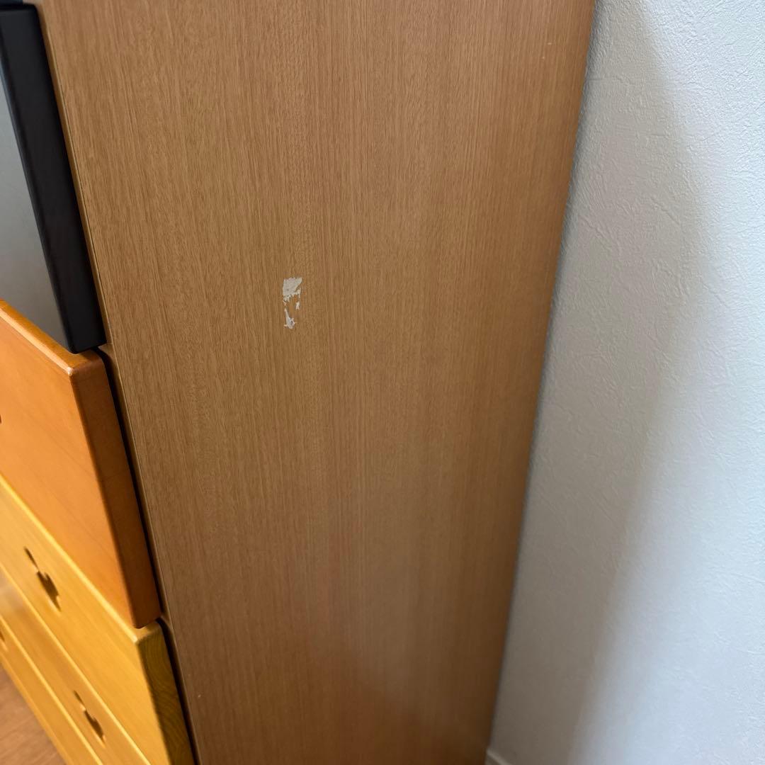 ミッキーマウス取っ手の5段チェスト　ミッキータンス