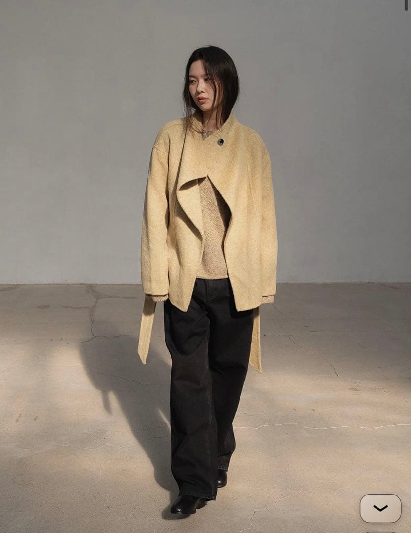 ジャケット・アウター OHOTORO Ecru Half Coat