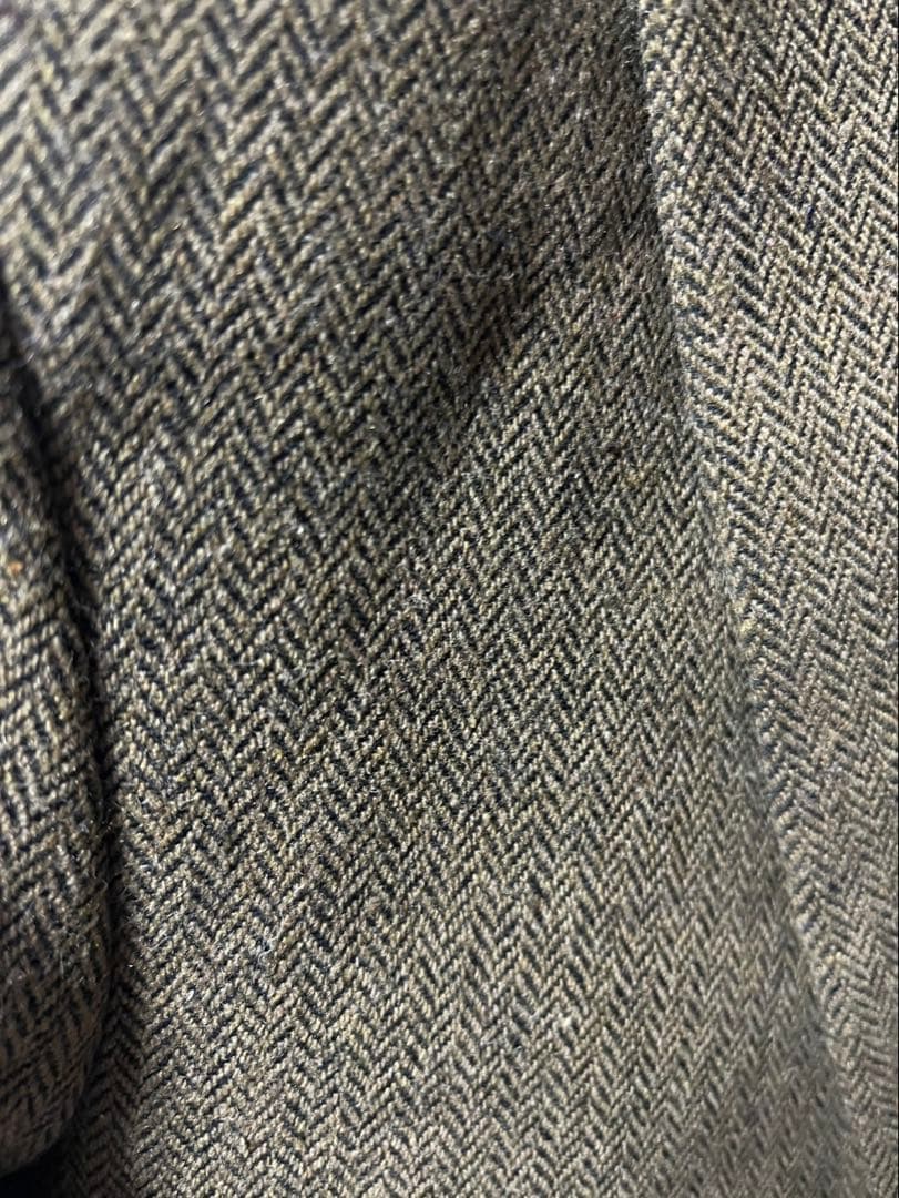 ブラウン ツイード スリーピーススーツ