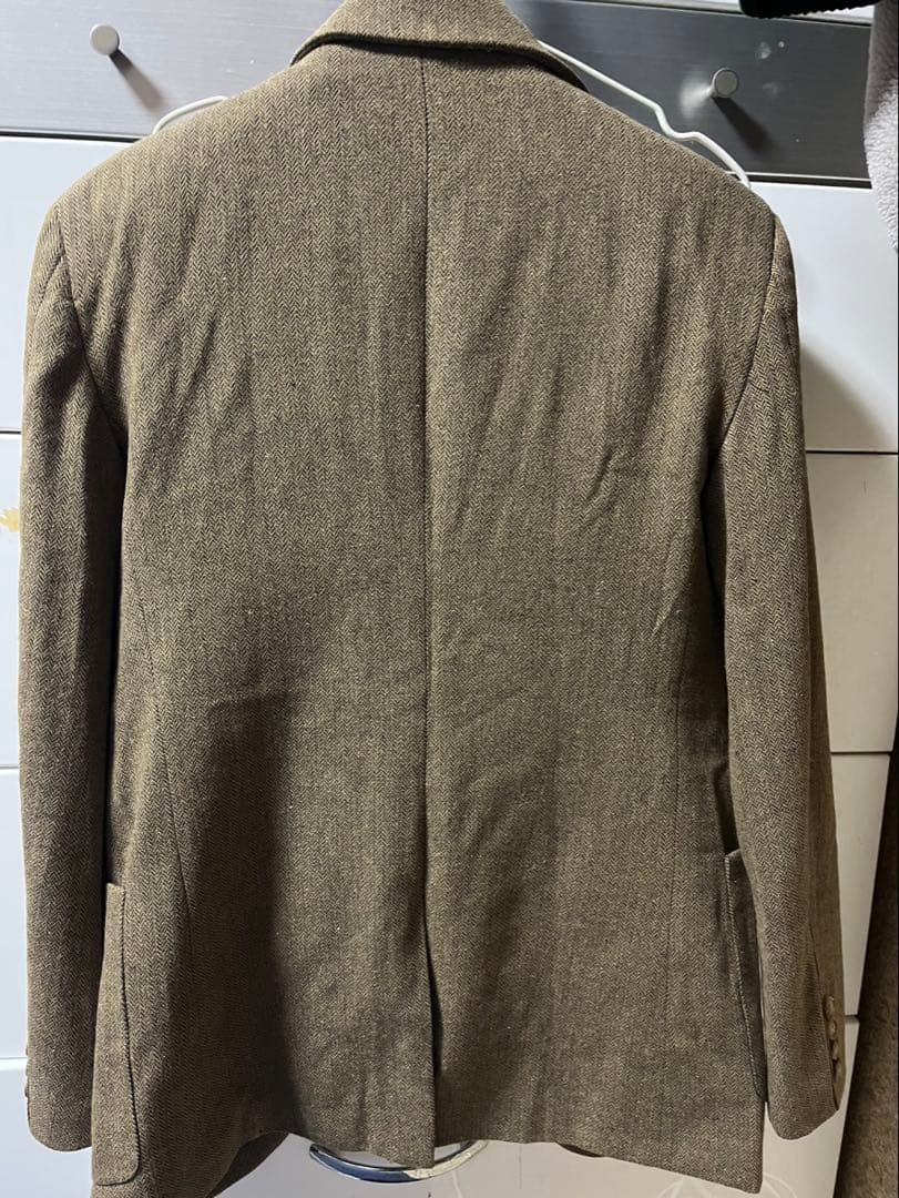 ブラウン ツイード スリーピーススーツ