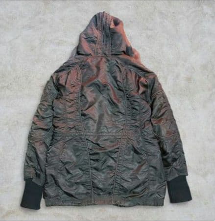 珍しいヴィンテージG.O.Aライダーズジャケットフードファー付きJK カーキ