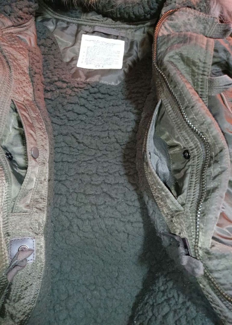 珍しいヴィンテージG.O.Aライダーズジャケットフードファー付きJK カーキ