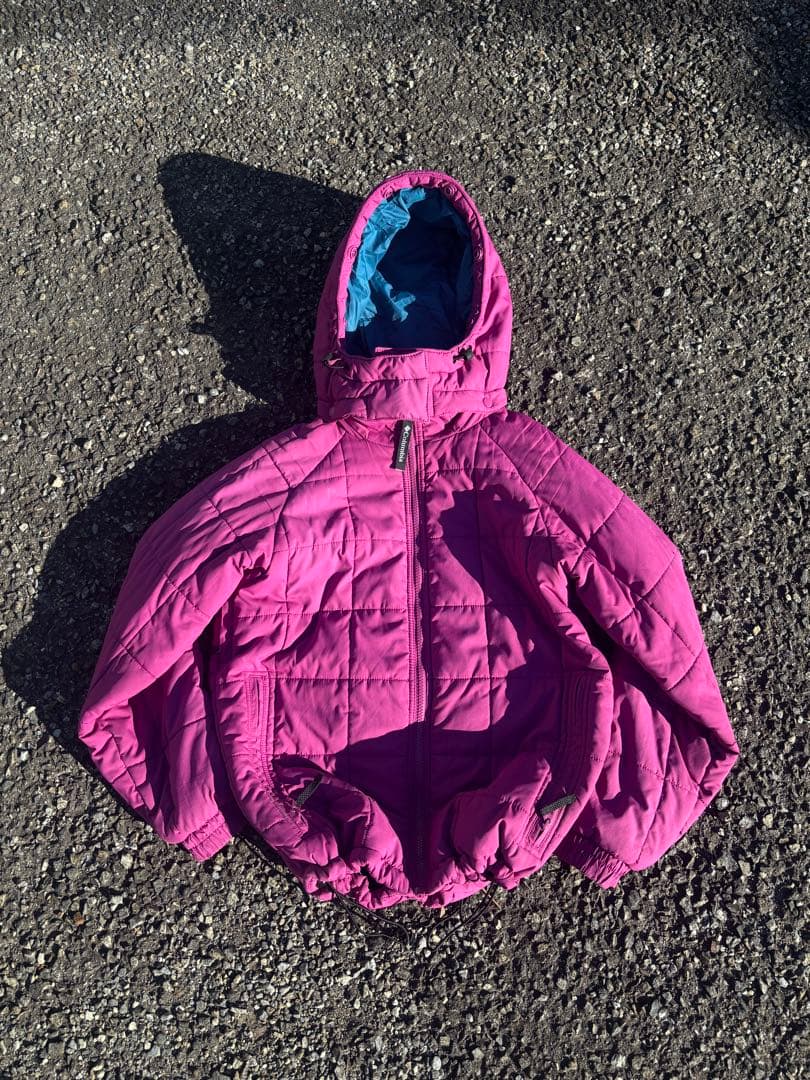 Columbia hooded puffer jacket ピンク パープル