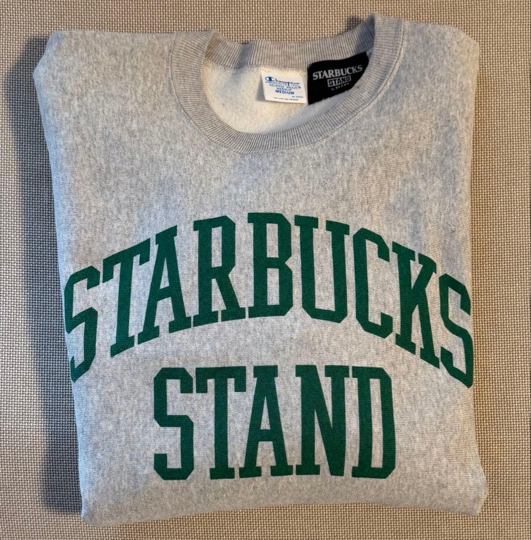 STARBUCKS x BEAMS x Champion スウェット　Mサイズ