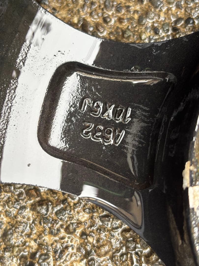 14インチ ブラックホイールセット　5スポーク