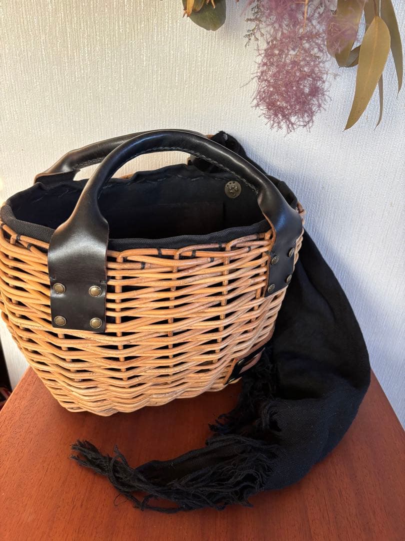 ebagos エバゴス　紅籐カゴバッグ