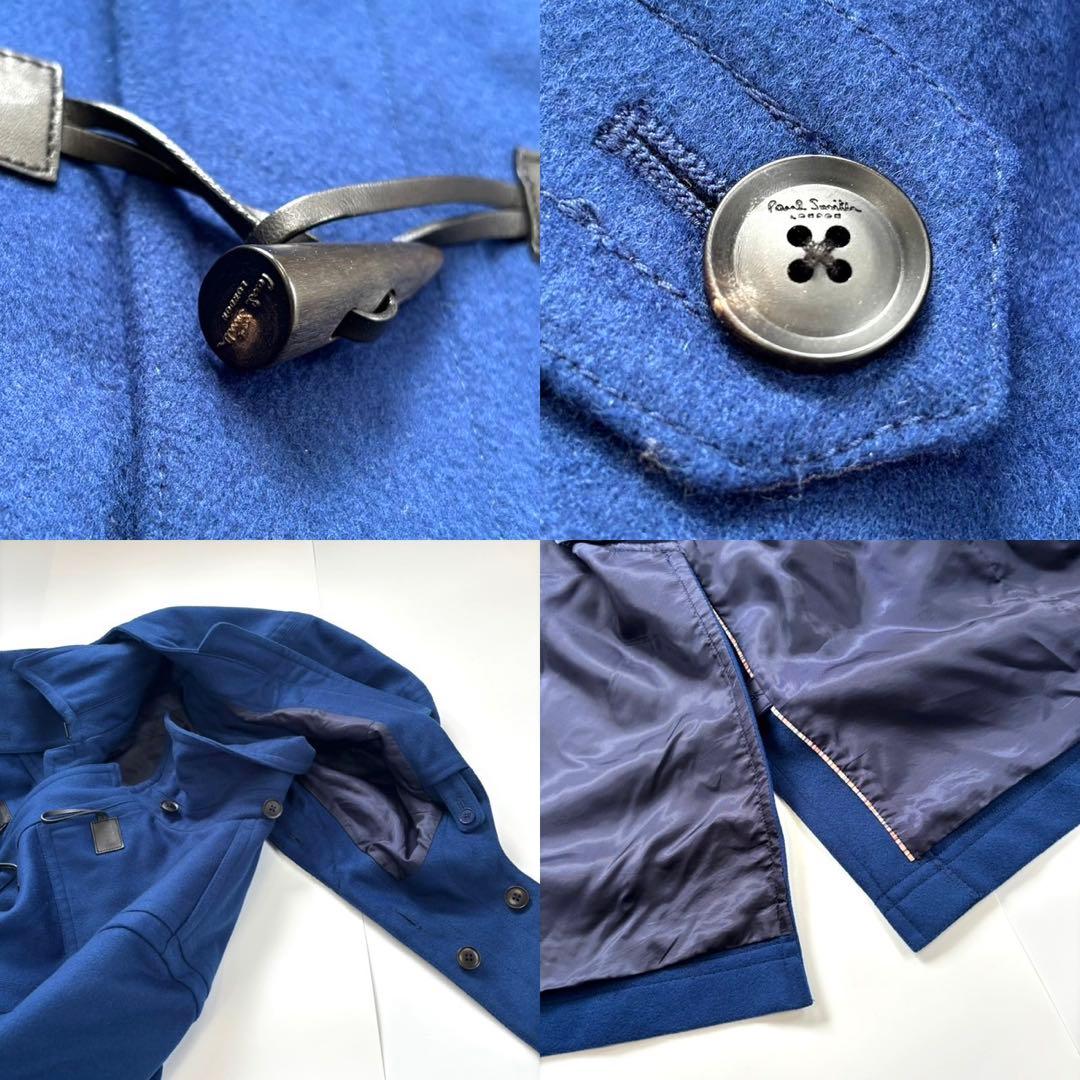 【特大4L】PaulSmith ポールスミス ダッフルコート ブルー 青