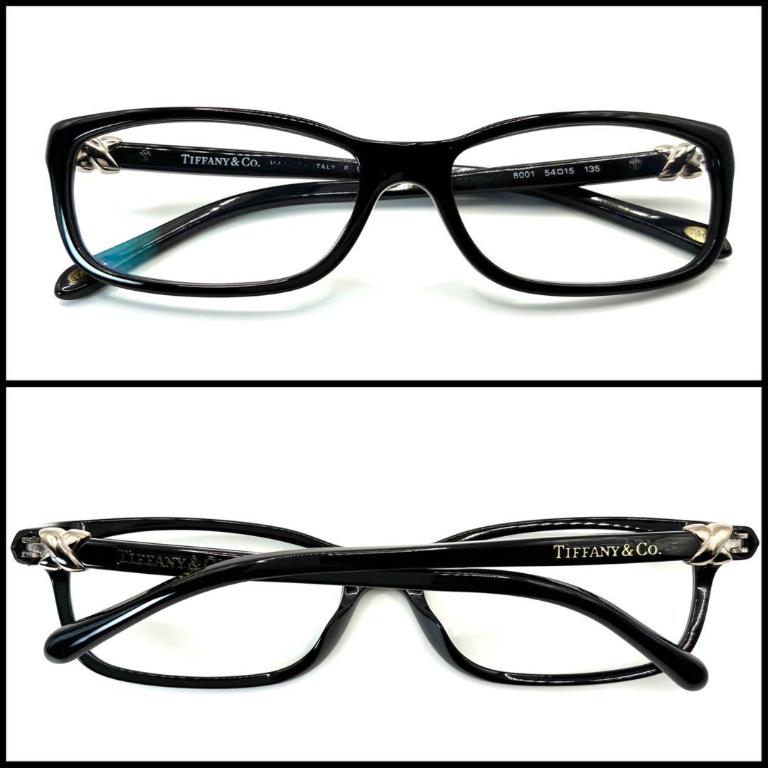 【美品】Tiffany & Co. ティファニー　スクエア　メガネ　クロス　X