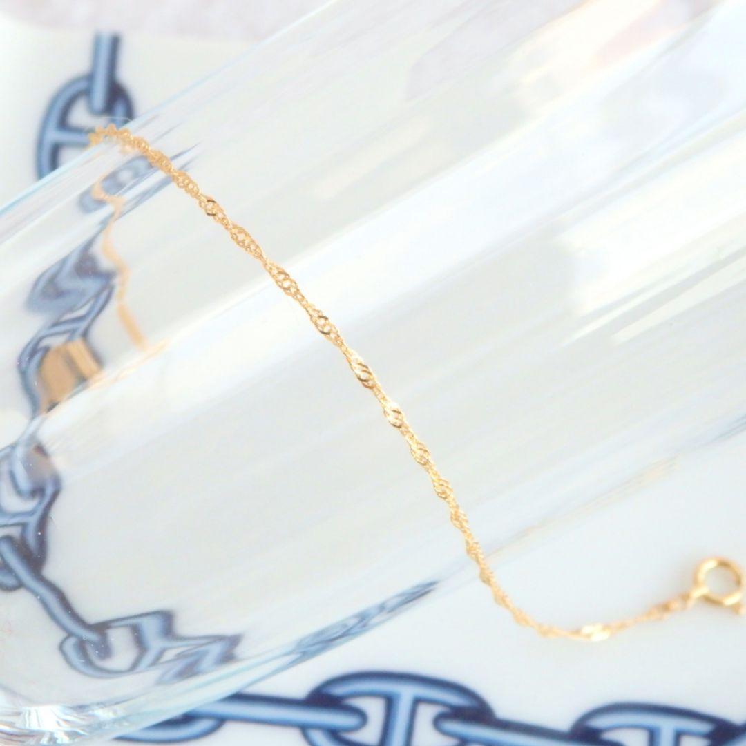 cocoa.moa05130329　k18アンクレット　スクリューチェーン