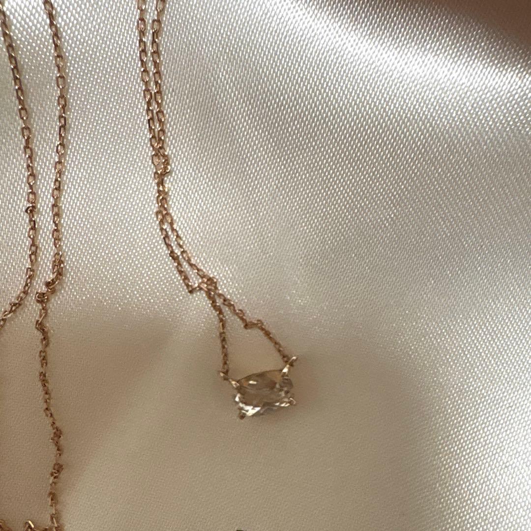 ete K10MPGミスティローズ　トパーズネックレス