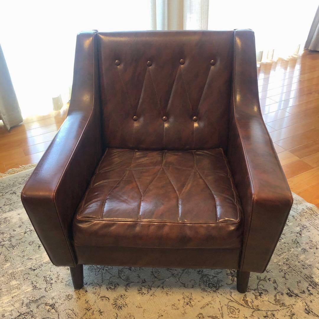 ◆本日限定価格◆カリモク ロビーチェア ヴィンテージ ソファ 1シーター