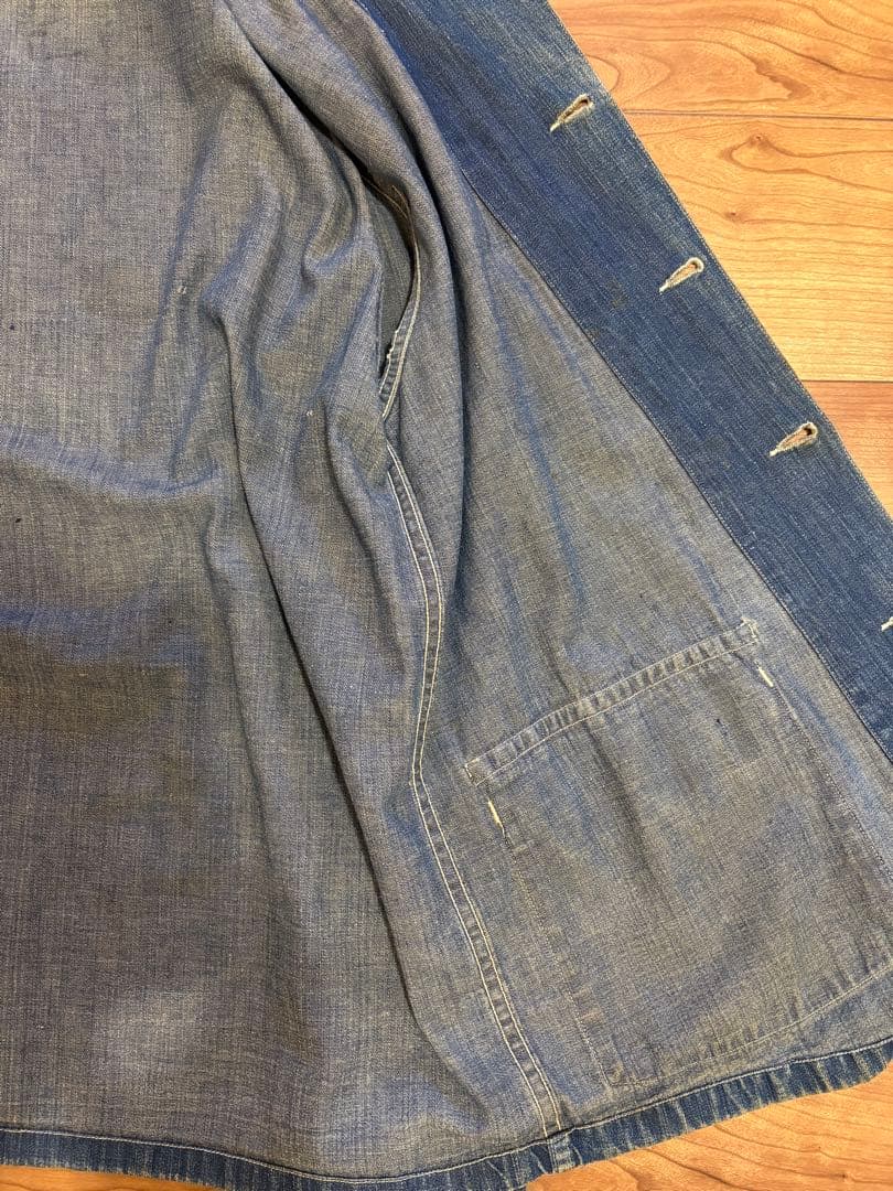 40s US ARMY デニムカバーオール　M-41 月桂樹ボタン