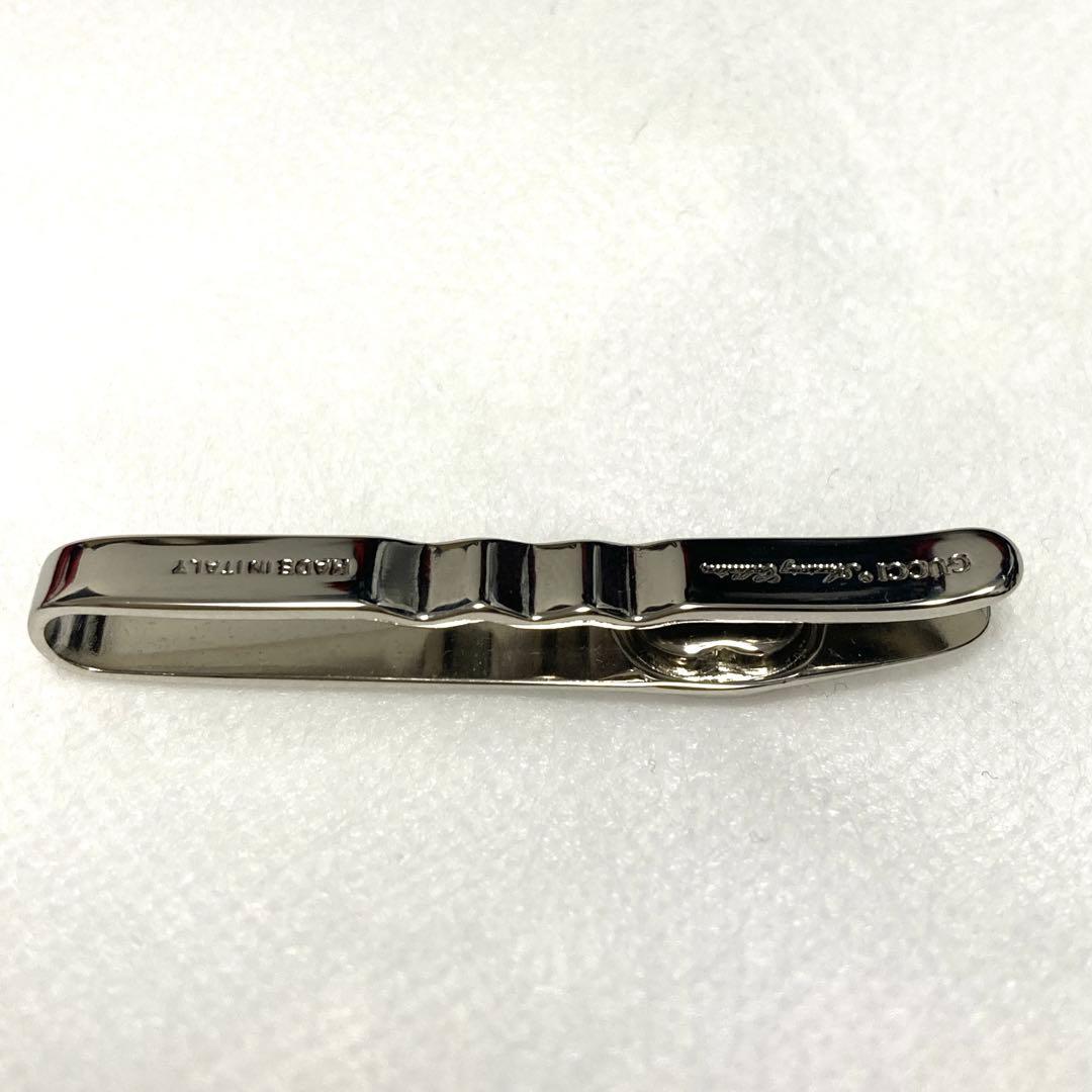 希少【美品】GUCCI カフス&タイピンセット　シェリーライン　グッチ　シルバー