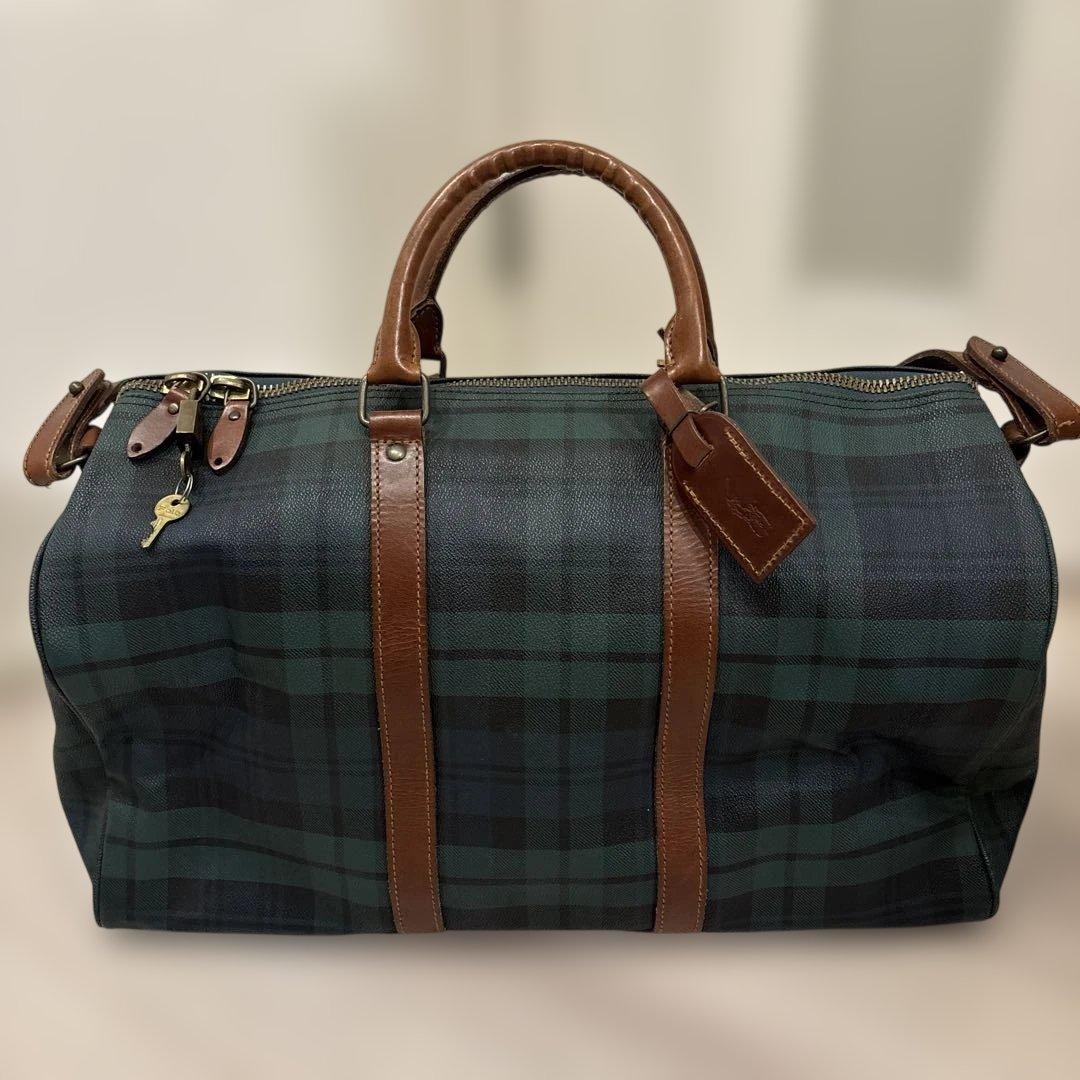 Bety38 希少☆ポロ ラルフローレンボストン2way 南京錠ブラシ付き