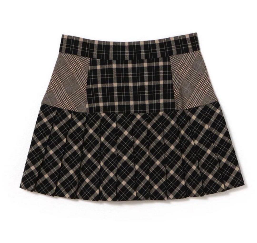 【正規品】andmary Coco check pleats skirt M