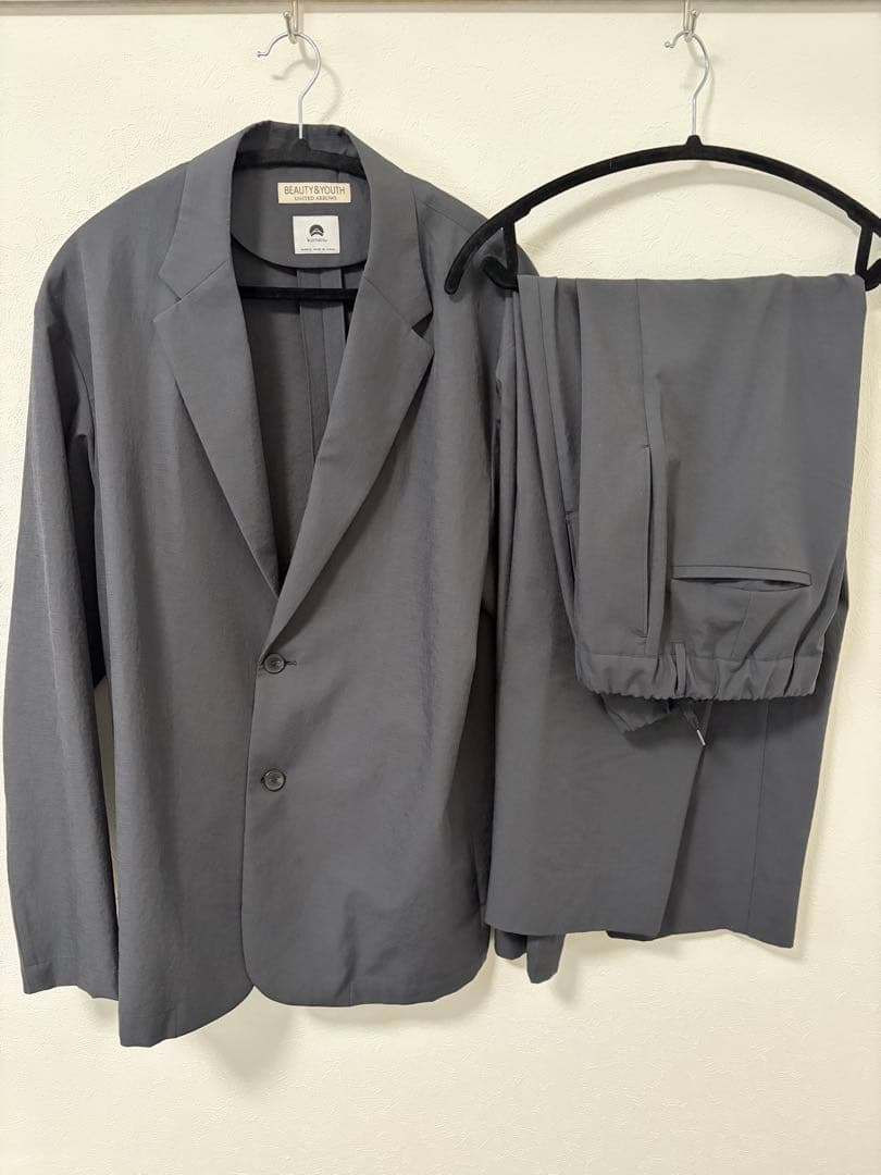 KOMATSU PACK ジャケット&ワイドテーパード パンツ XLダークグレー