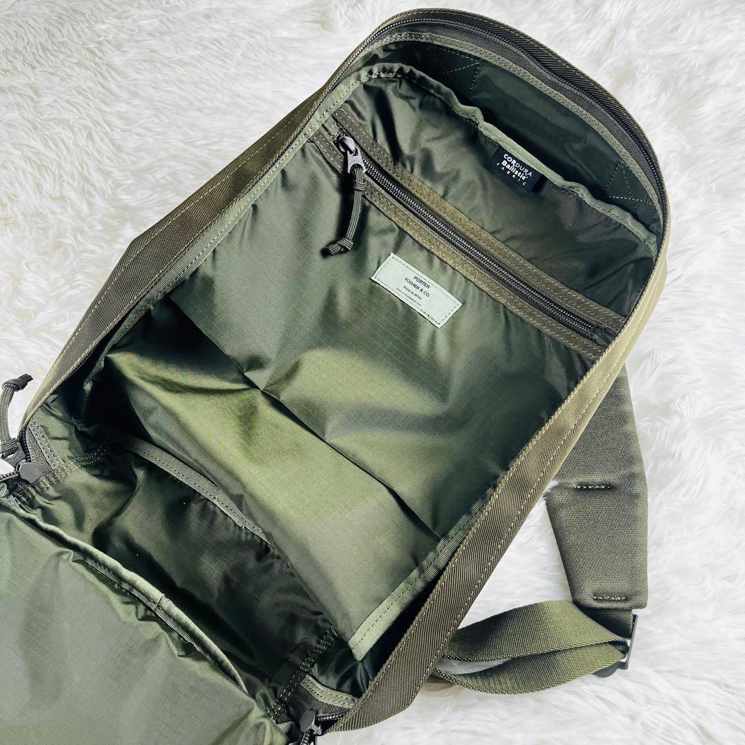 ✨極美品✨ PORTER UNIT スリングショルダーバッグ　カーキ