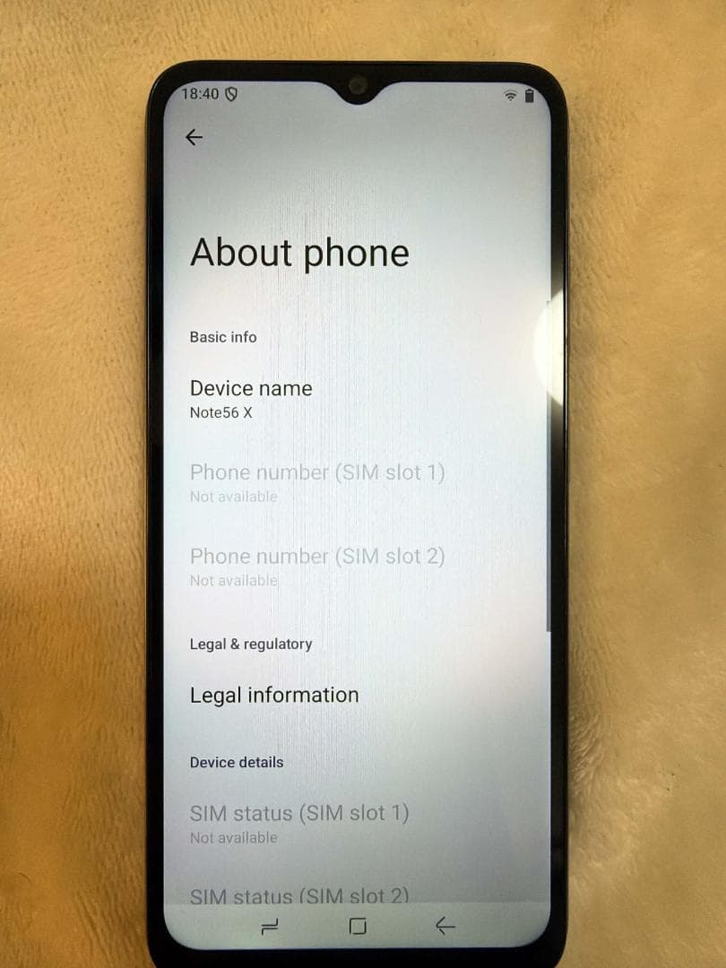 【ほぼ新品】DOOGEE Note 56 SIMフリー Android 16