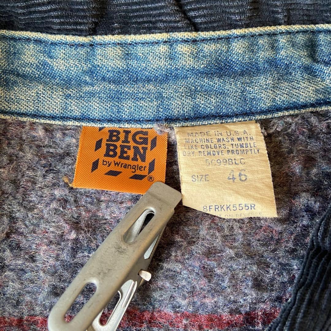BIGBEN デニム カバーオール 裏地ブランケットUSA製70s 80s
