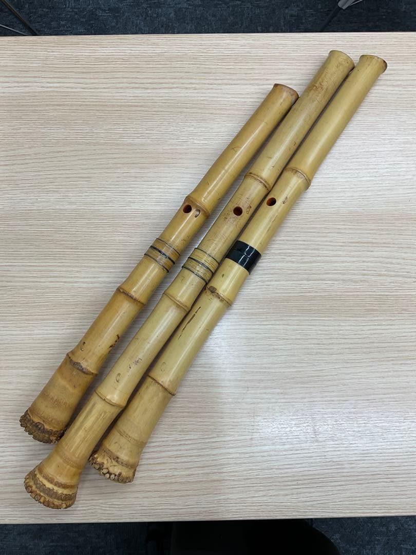【俊洞作】尺八 竹製 3本まとめて 和楽器