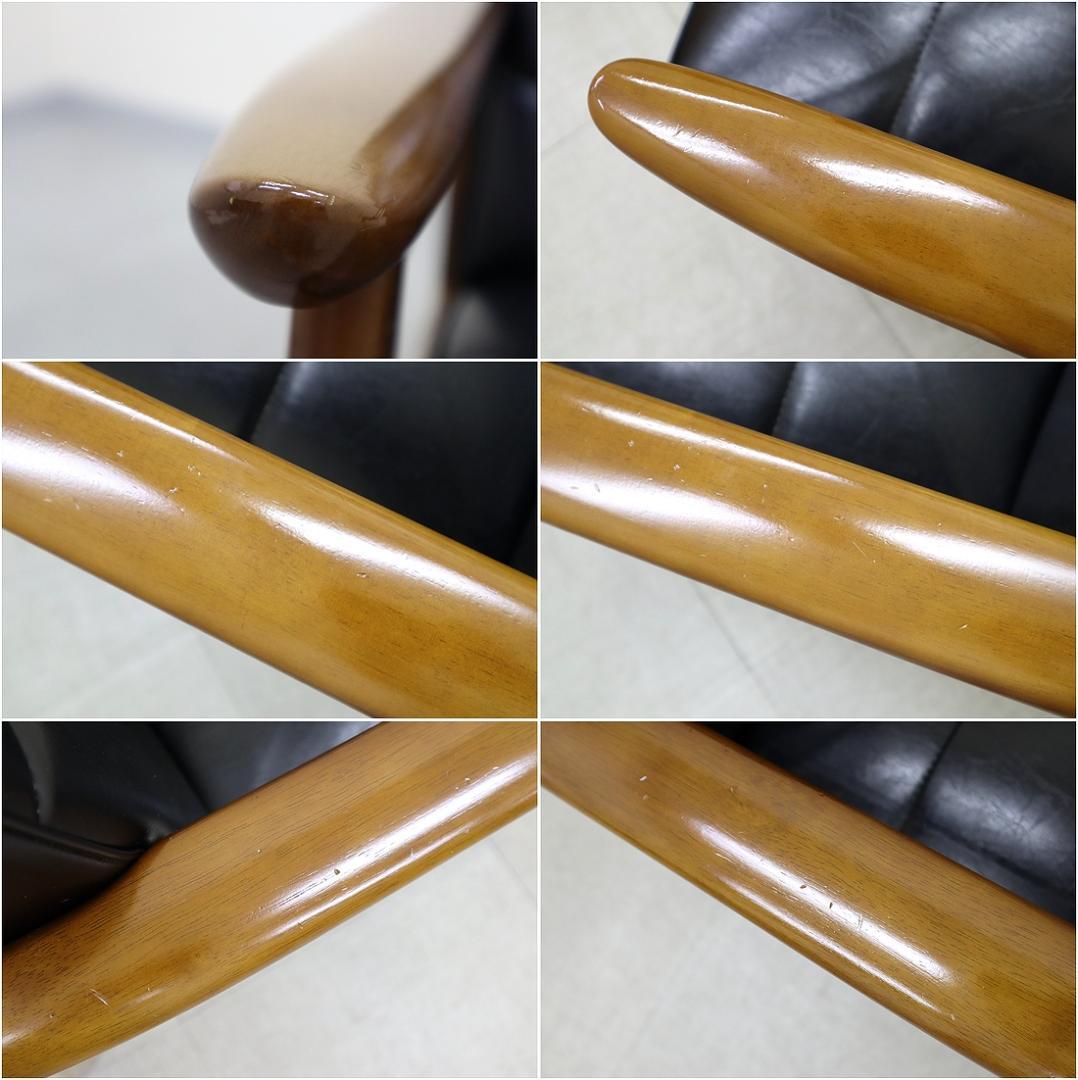 カリモク60 ロクマル Kチェア 1シーター スタンダード ブラック ソファ