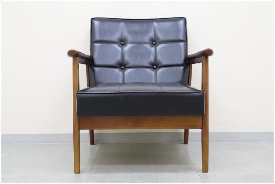 カリモク60 ロクマル Kチェア 1シーター スタンダード ブラック ソファ