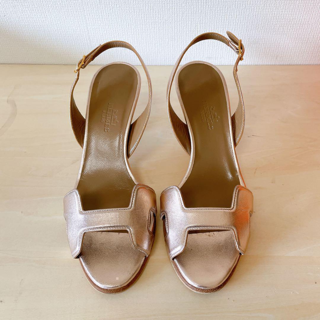 HERMES エルメス サンダル ミュール ストラップ 箱あり　サイズ35