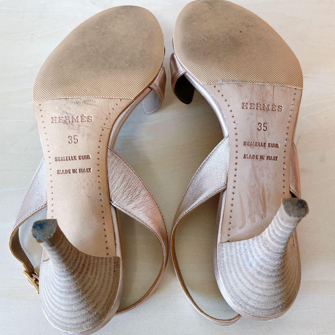 HERMES エルメス サンダル ミュール ストラップ 箱あり　サイズ35