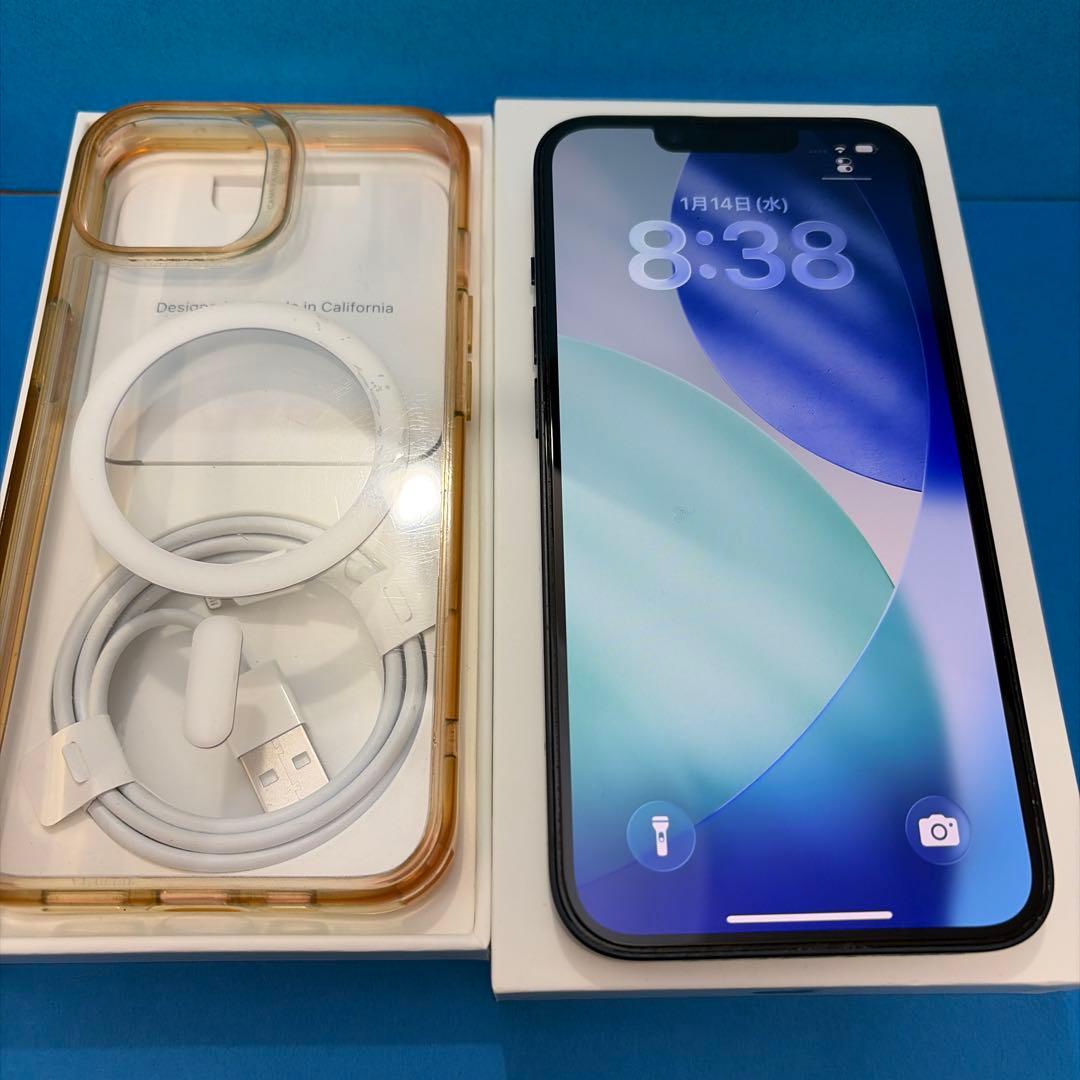 iPhone14 SIMフリー 128GB スター 美品 箱付属品ケース 即発