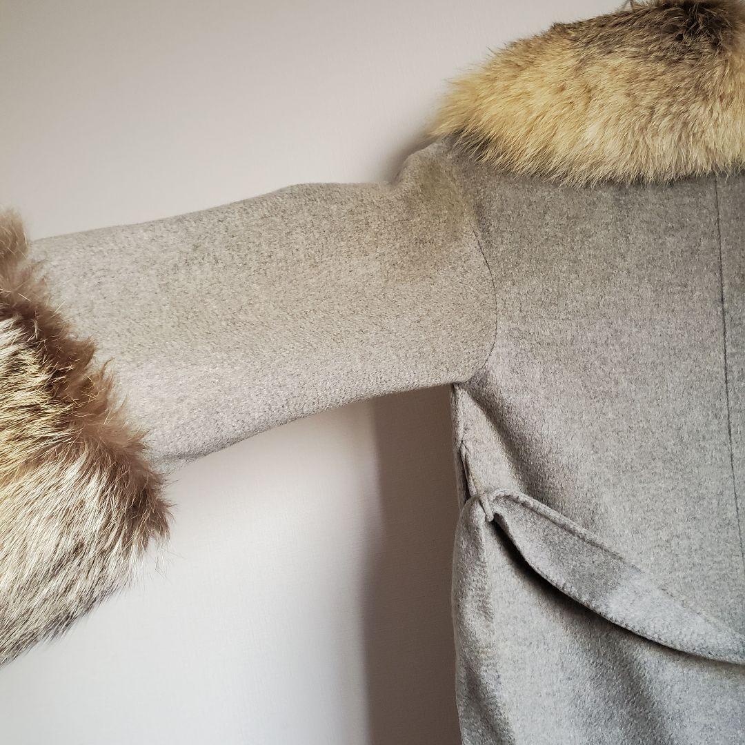 ジャケット・アウター archive grunge fox fur coat cashmere y2k