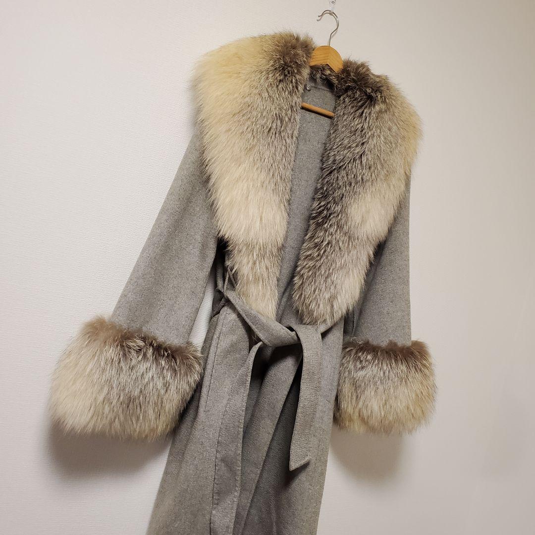 ジャケット・アウター archive grunge fox fur coat cashmere y2k