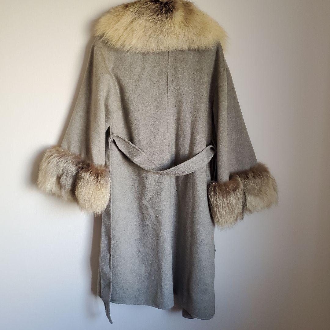 ジャケット・アウター archive grunge fox fur coat cashmere y2k