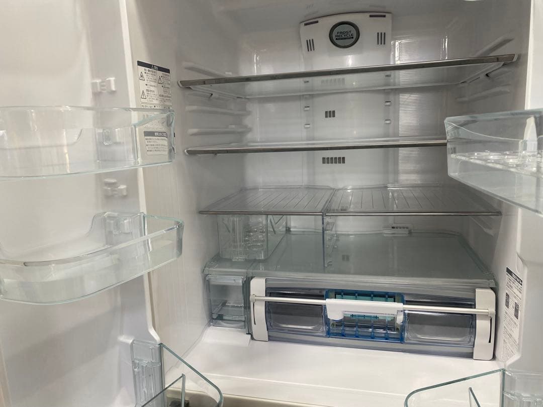 日立冷蔵庫　517L 2015年製　観音開き　ガラス画面　6ドア　自動製氷機