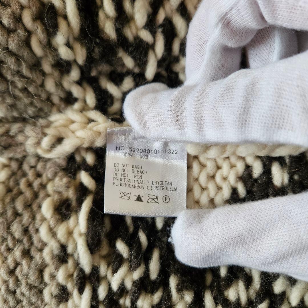 【RHC】美品 ロンハーマン カウチンニット 100%ウール イーグル Mサイズ