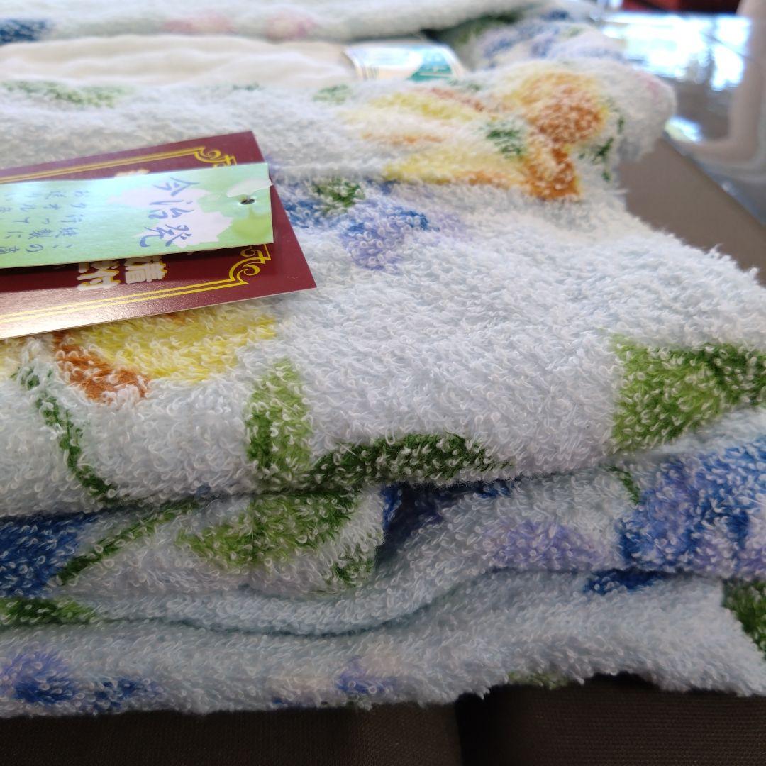 今治タオルかいまき(夜着)裏ガーゼ付きブルー