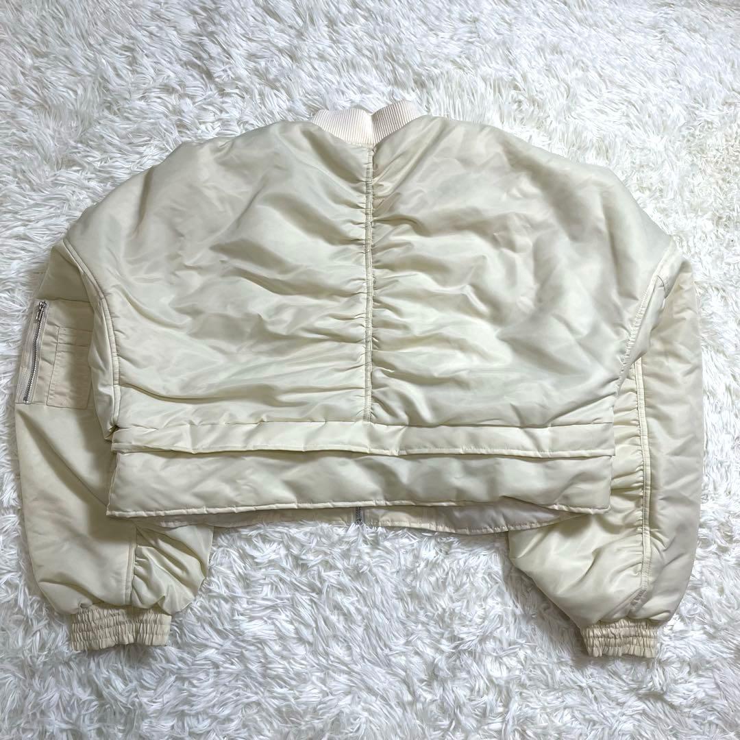 未使用タグ付き✨ solace ソレイス 短丈 MA-1ブルゾン アイボリー