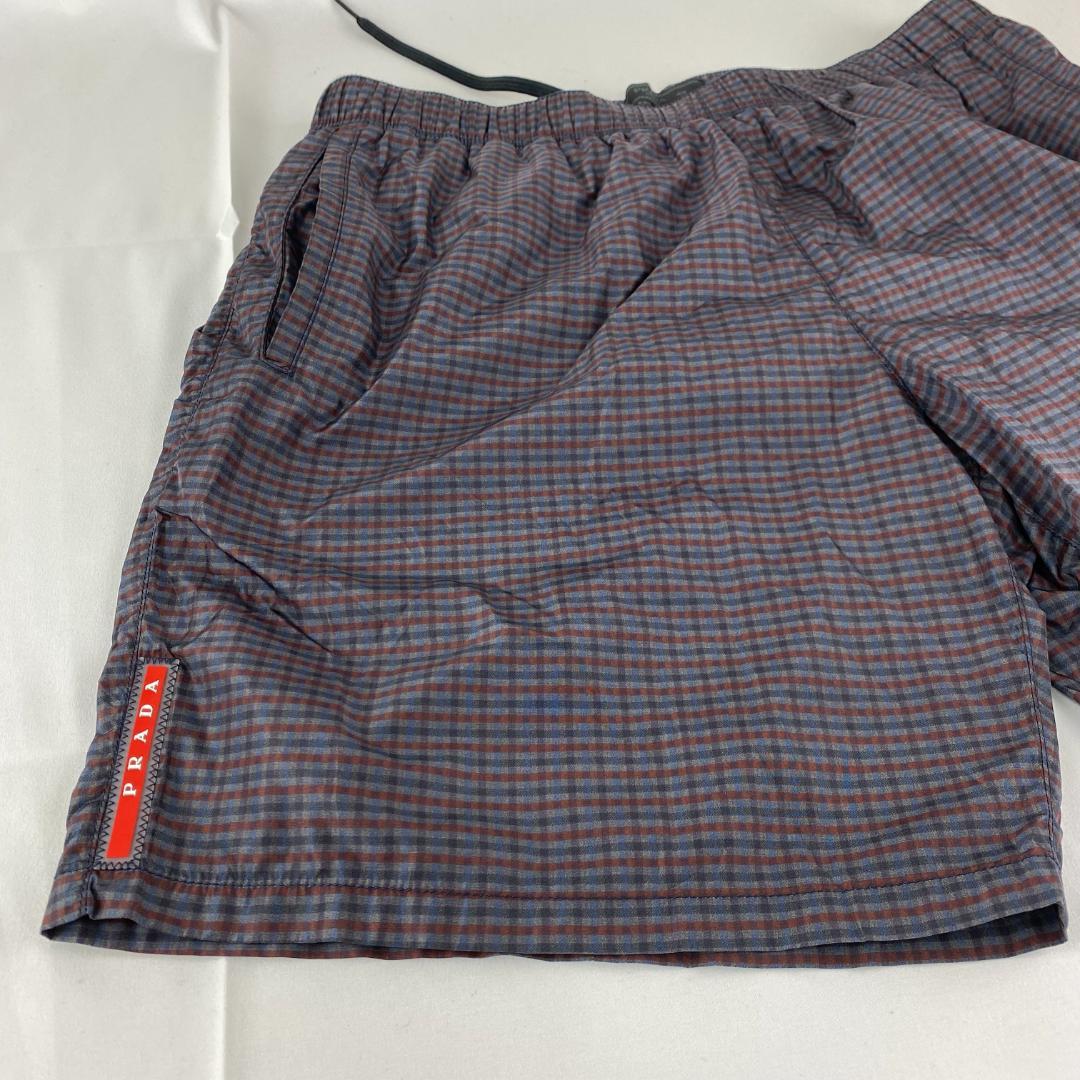 【美品】PRADA スイムウェア 水着 メンズ チェック柄