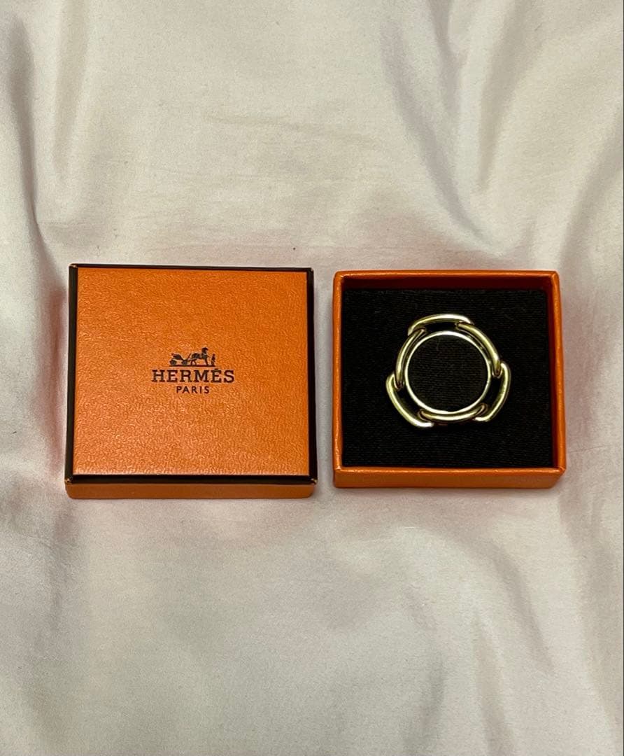 Hermes エルメス スカーフリング シェーヌダンクル